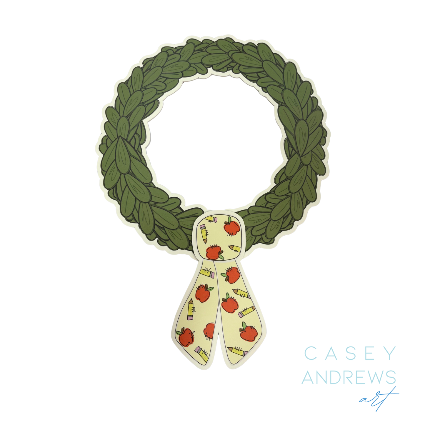Back to School Boxwood Wreath