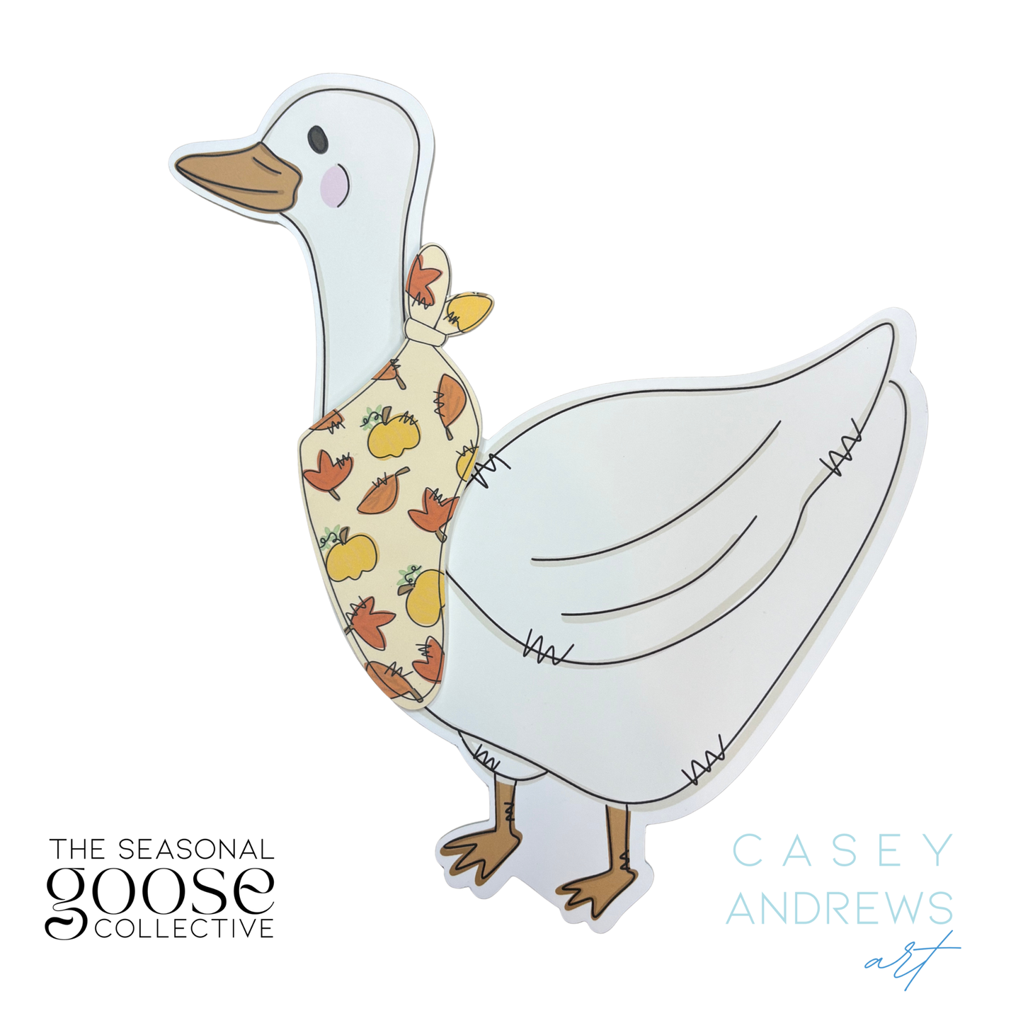 Porch Goose Door Hanger Fall Scarf