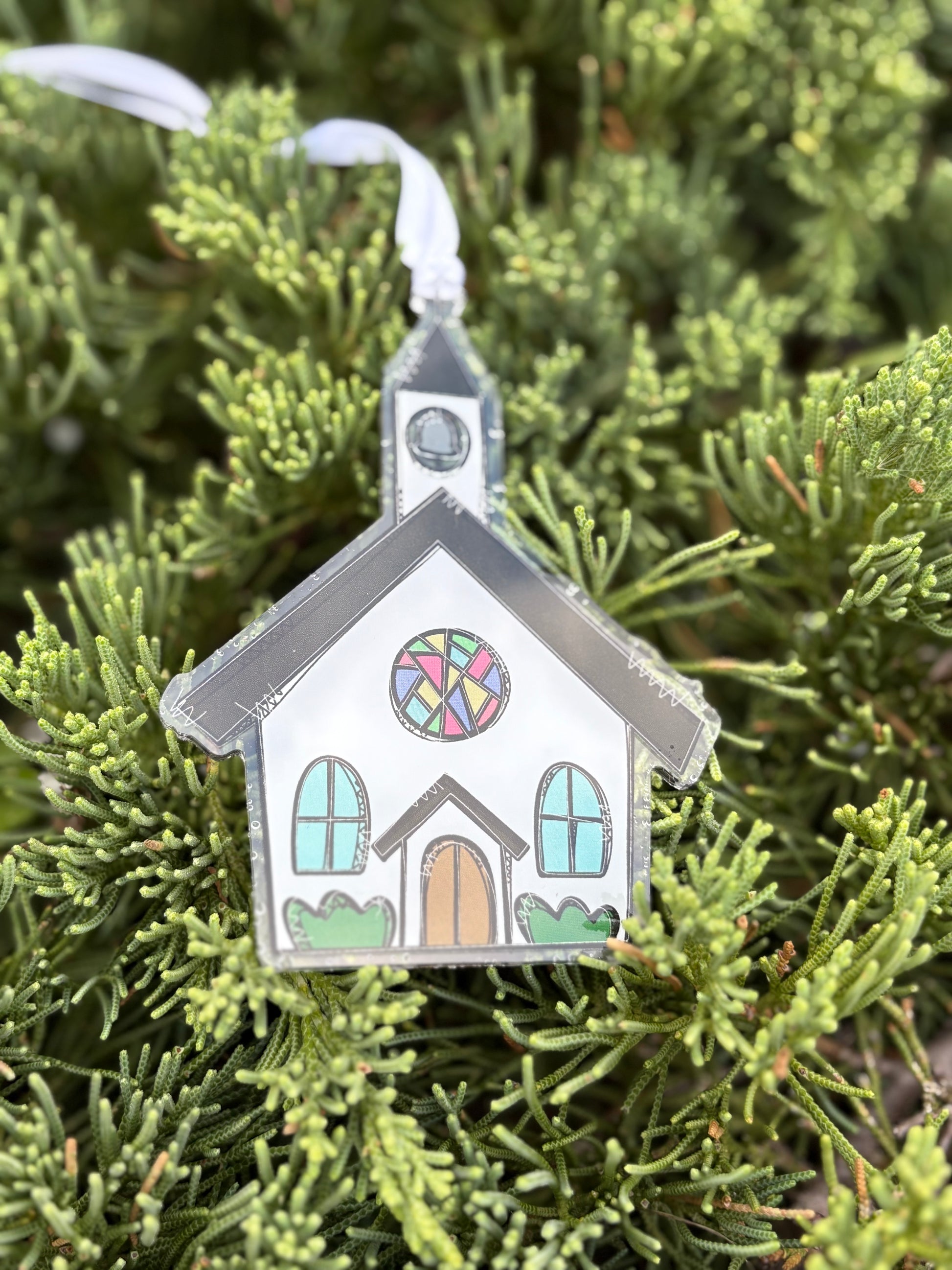 Newly Wed Church Wedding Ornament 