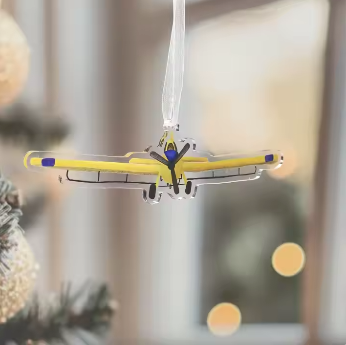 Ag Plane Crop Duster Ornament