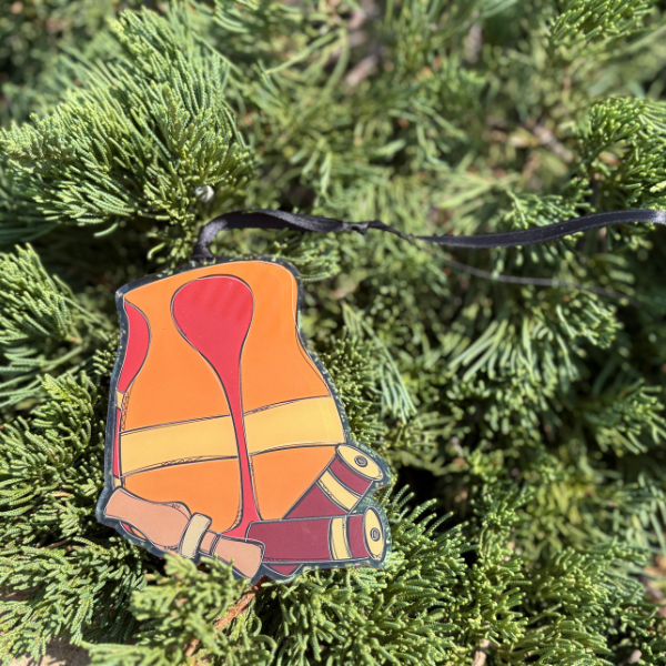 Hunter's safety vest Christmas Ornament