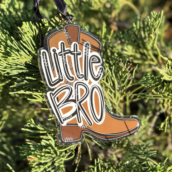 Little Brother Cowboy Boot Ornament