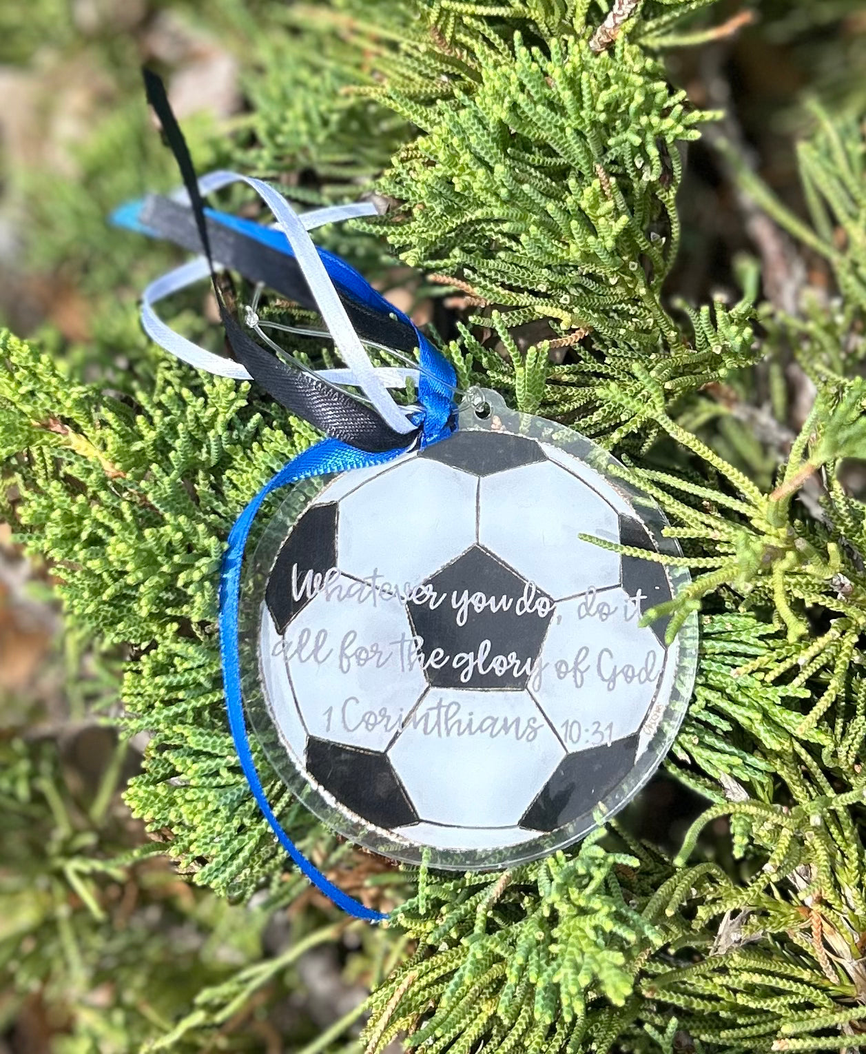 Soccer Acrylic Ornament