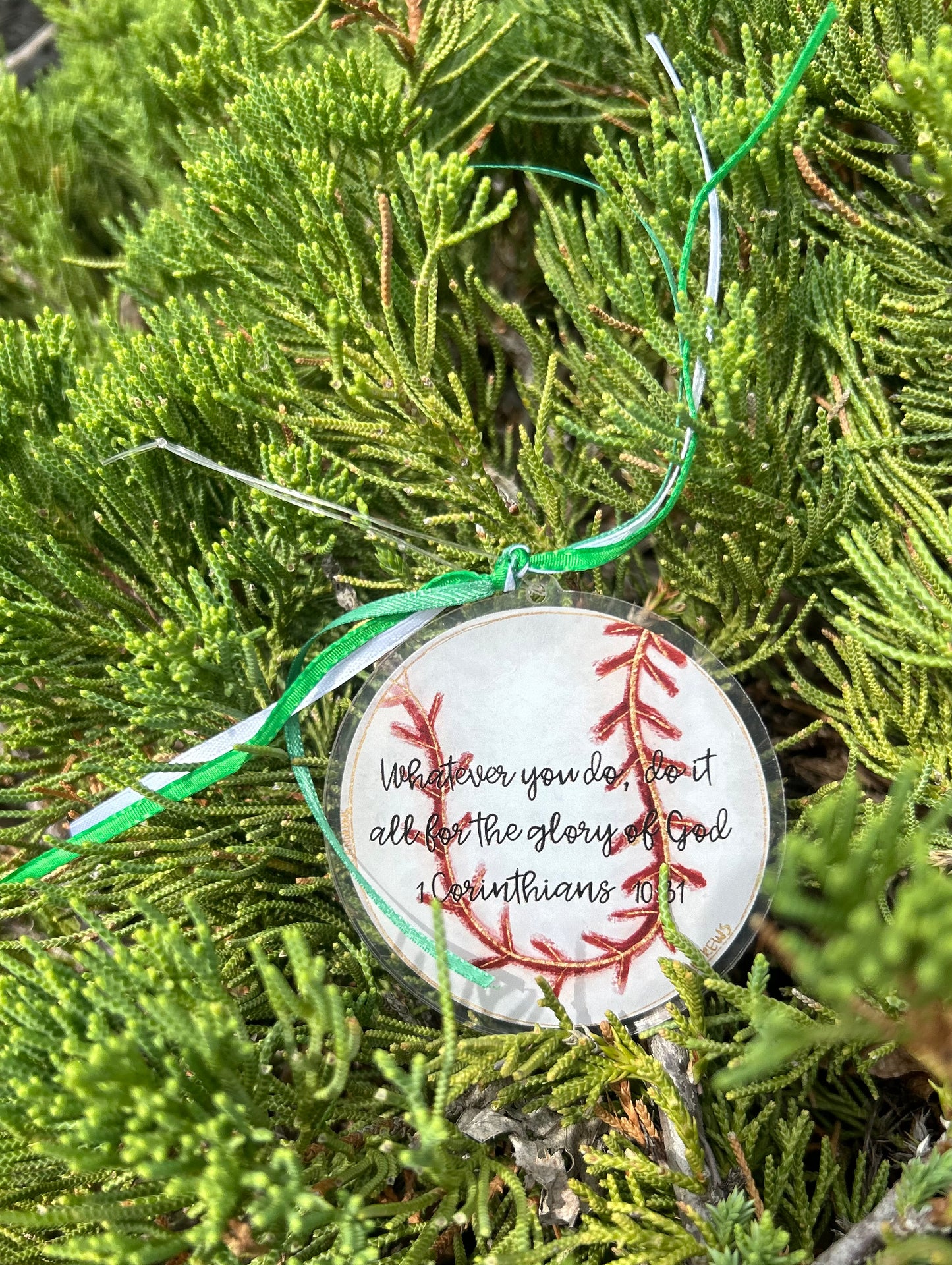 Baseball Acrylic Ornament