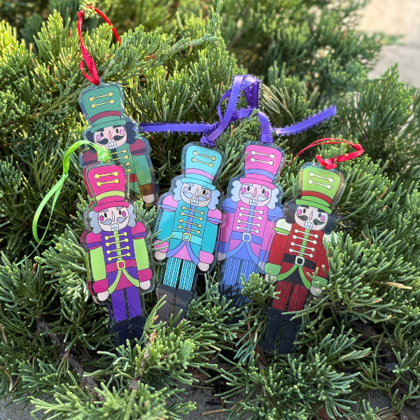 Acrylic Nutcracker Ornaments 