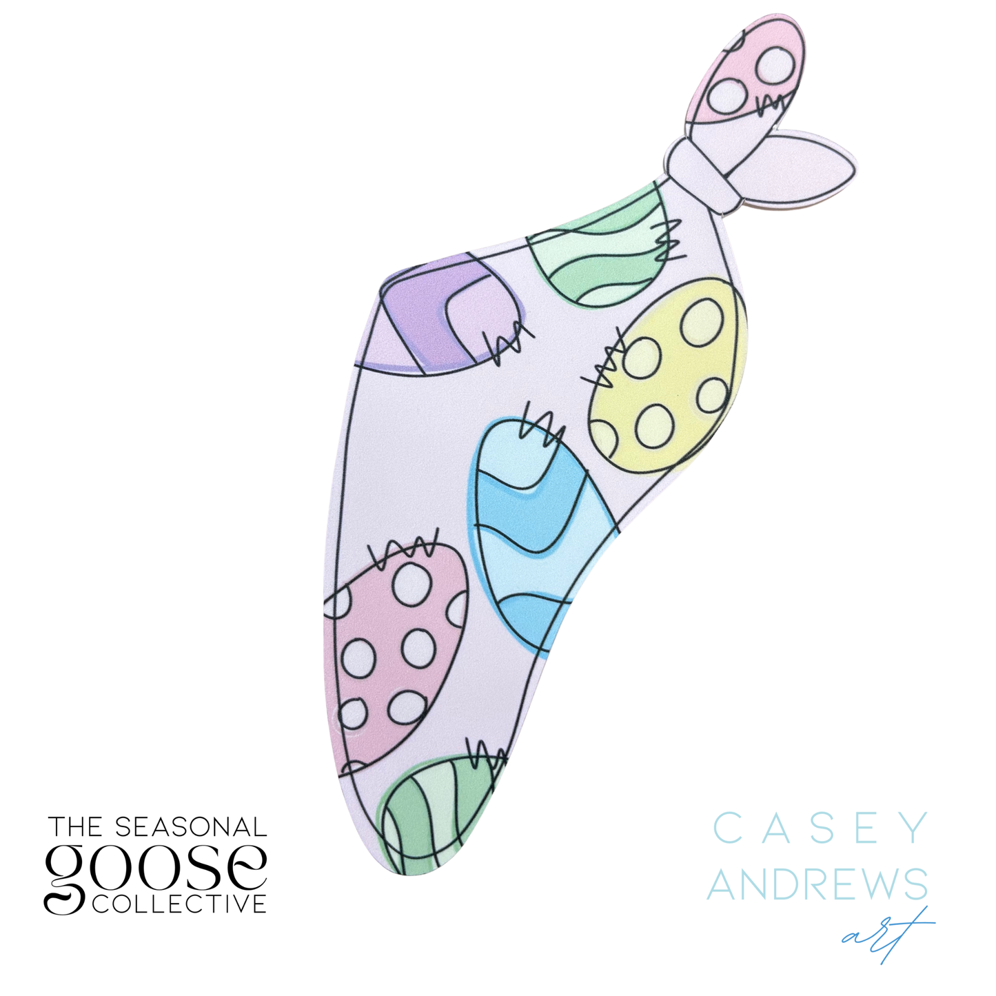 Porch Goose Door Hanger Easter Egg Scarf