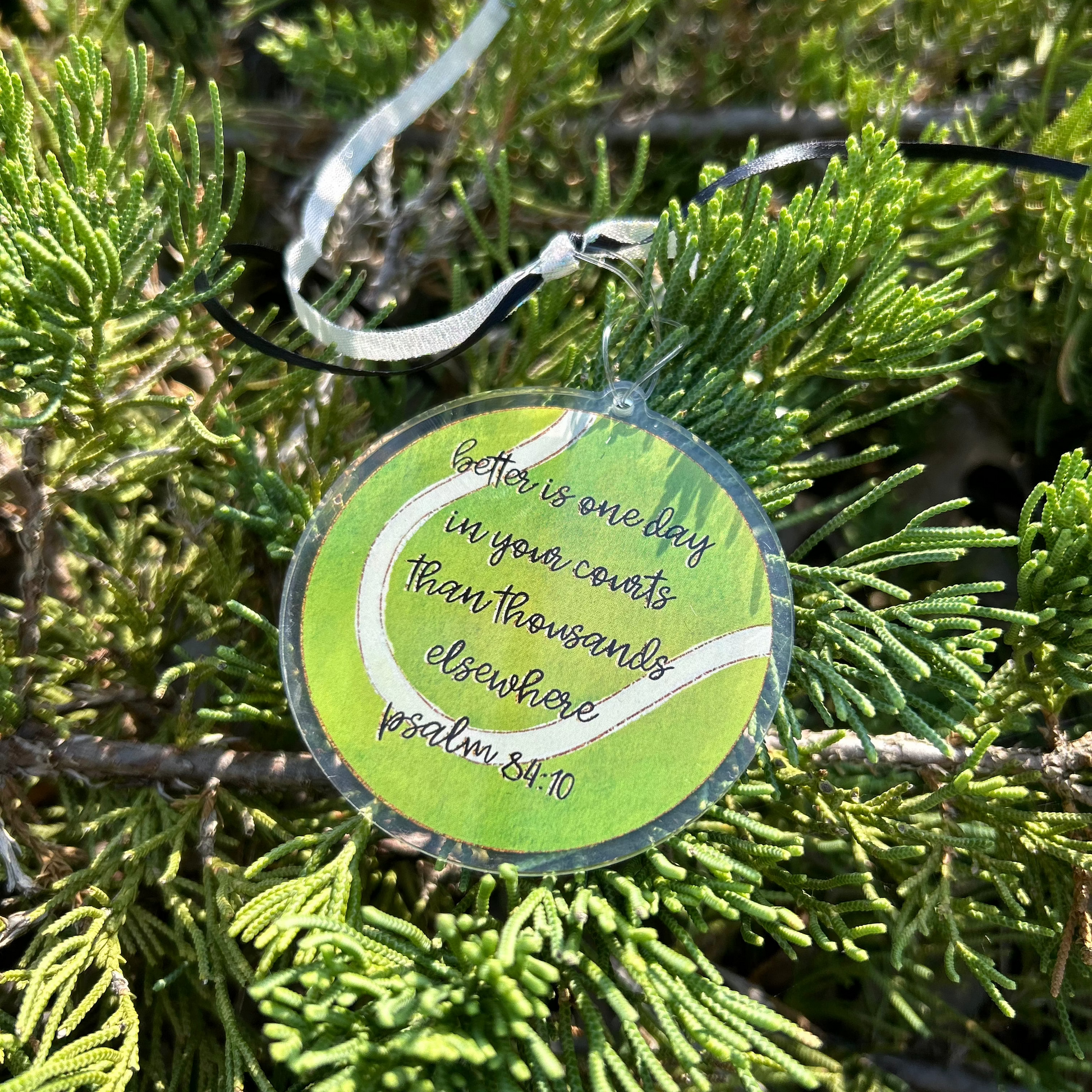 Acrylic Ornament with Bible Verse