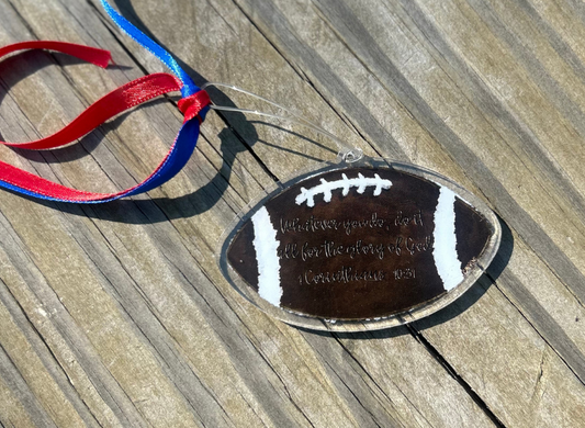 Football Acrylic Ornament