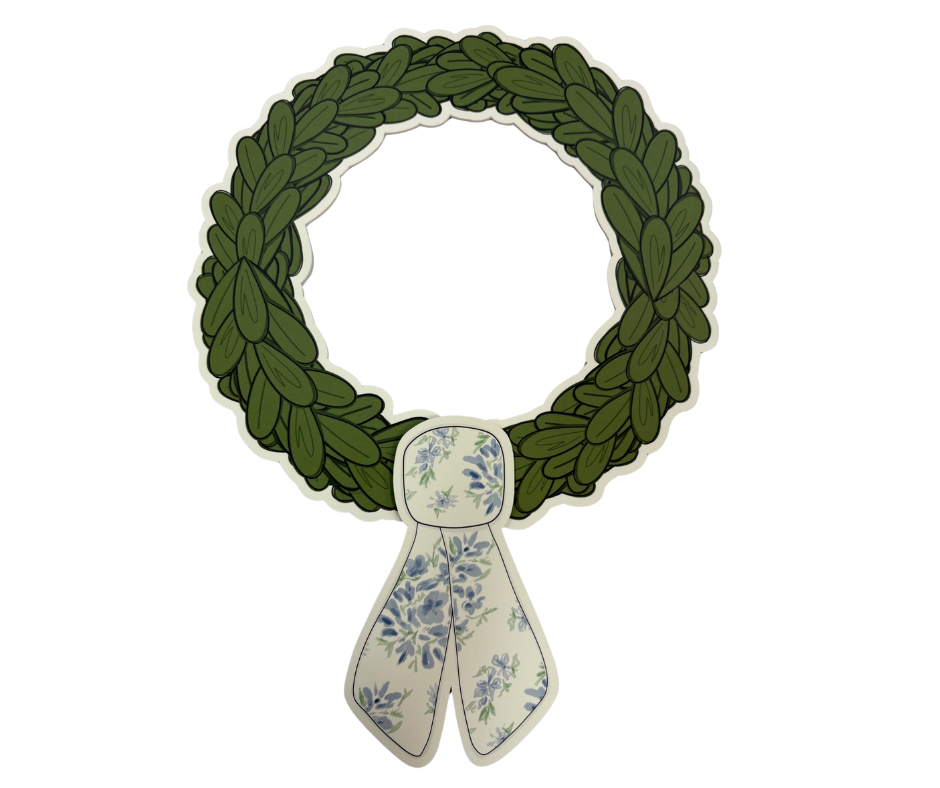 weatherproof boxwood doorhanger